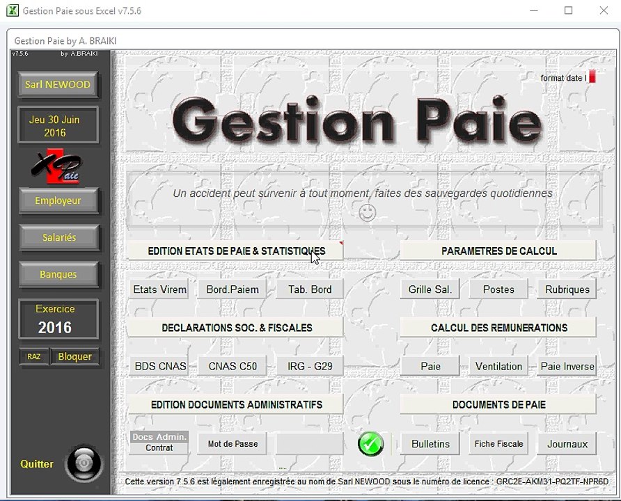 Calcul ICA Méthode classique