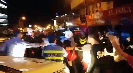 Policías de Tránsito fueron agredido en Encarnación. 25 JULIO 2017
