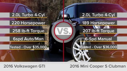 Reviews car - 2016 Volkswagen Golf GTI vs 2016 Mini Cooper S Clubman
