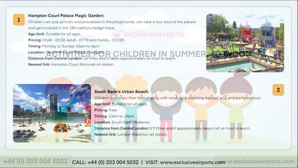 Activities for Children in Summer - London