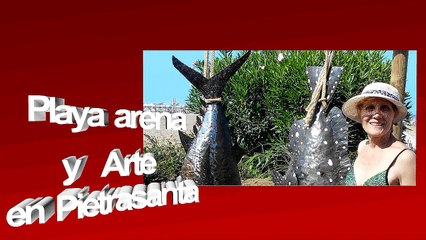 Playa arena y arte en Pietrasanta