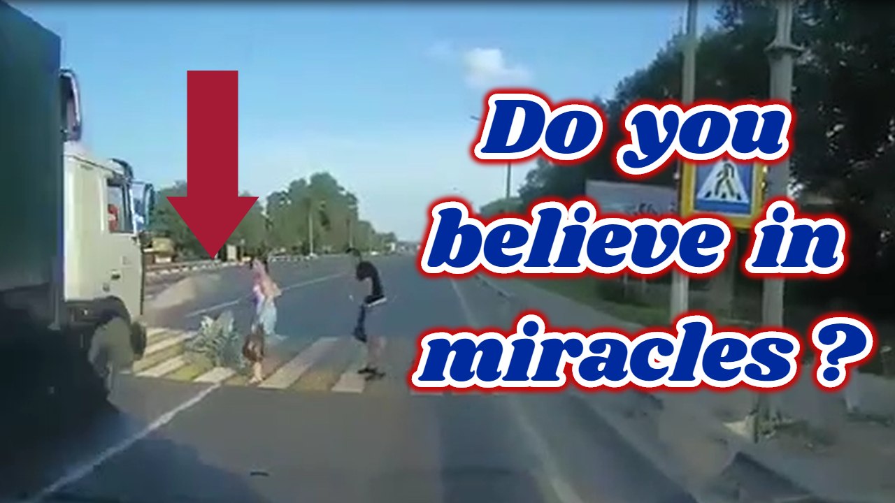 Family is saved by driver who honked at the last second