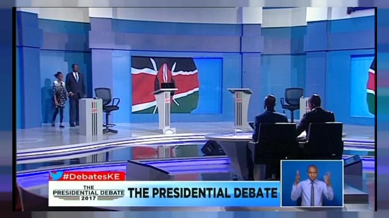 Kenias Präsidentschaftswahlen: Einsame Fernsehdebatte
