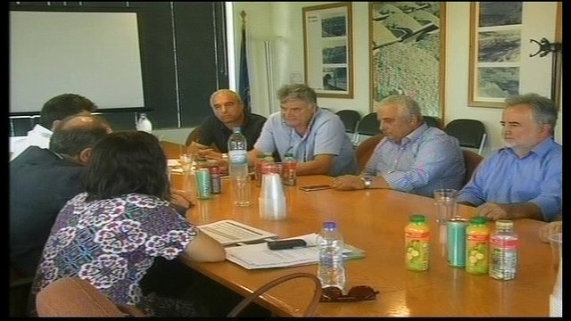 Ο Γιώργος Σταθάκης με την διοίκηση και τους εργαζόμενους της ΛΑΡΚΟ