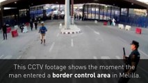 Police overpower knife-wielding man at Morocco–Spain border