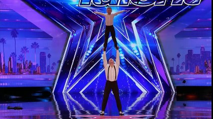 Danylo & Oskar- Dad & Son Stretch The Limits In This Acrobatic Routine - America's Got Talent 2017