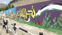 Duvar Resimleriyle Kudüs ve Mescid-i Aksa'ya Destek Mesajı