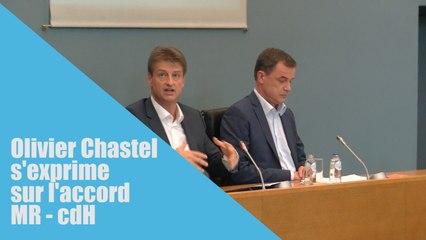Olivier Chastel s'exprime sur l'accord MR - cdH