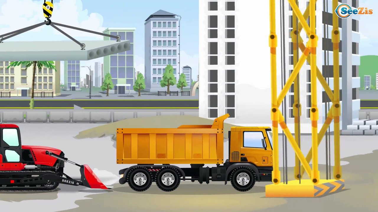 The Truck and The Excavator | Kids Car Cartoons | New Trucks for children | Construction Cartoon