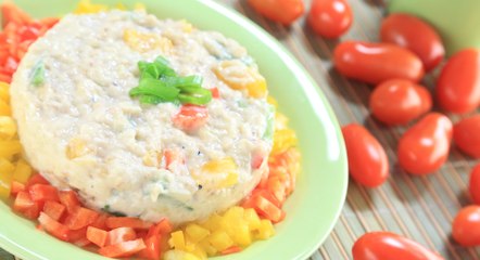 طريقة عمل سلطة بابا غنوج بالفلفل الوان بالفيديو