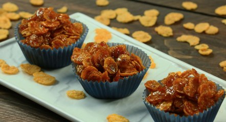 طريقة عمل أكواب الكورن فليكس بدبس العنب،بالفيديو