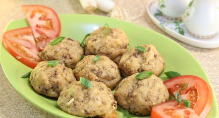 طريقة عمل كرات اللحم بالبطاطس بالفيديو