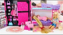 Barbie Rapunzel Bunk Bed Morning Routine Bedroom Barbie Rapunzel Rotina da manhã