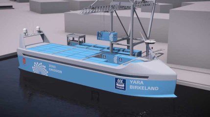 Le premier porte-conteneurs 100% autonome et électrique bientôt en service