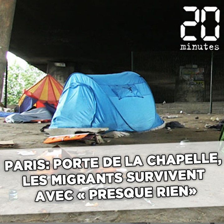 Paris: Les migrants porte de La Chapelle, des survivants