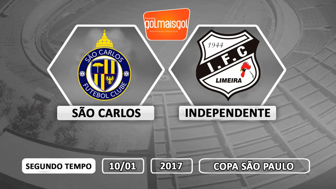 Sao Carlos 3x2 Independente - 10/01/2017 - Copa São Paulo de Juniores - SEGUNDO TEMPO