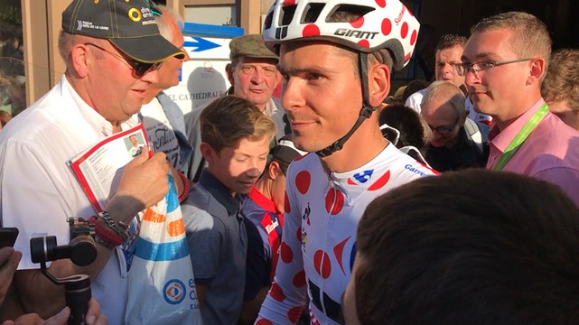 Warren Barguil accueilli en champion au critérium de Lisieux