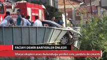 Faciayı demir bariyerler önledi