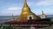 Birmanie: Après de fortes pluies, un temple bouddhiste s'effondre dans une rivière