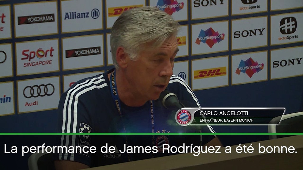 ICC - Ancelotti : ''James Rodríguez a bien joué''