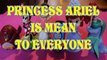 PRINCESS ARIEL IS MEAN TO EVERYONE ANGRY BIRD MINNIE MOUSE AGNES GRU THOMAS & FRIENDS SOFIA Toys BABY Videos, LITTLE MER