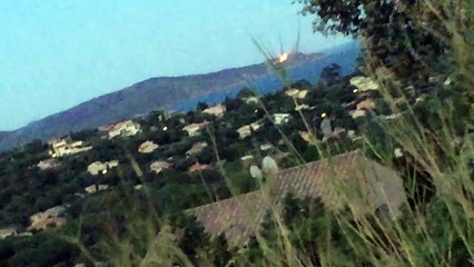 Feu dans le golfe de St-Tropez