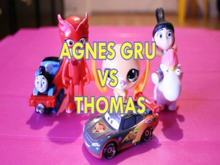 Download Video: AGNES GRU VS THOMAS & FRIENDS MAGIC MOTION OWLETTE PJ MASKS LIGHTENING MCQUEEN Toys BABY Videos, DESPICABLE ME 3 , THE L