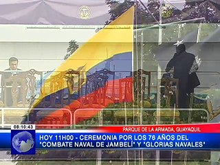 Ceremonia por los 76 años del Combate Naval de Jambelí y Glorias Navales