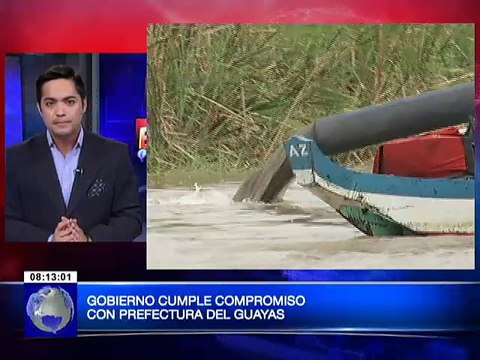 Gobierno Nacional entrega de 20 millones de dólares a la Prefectura del Guayas para el dragado del Río Guayas