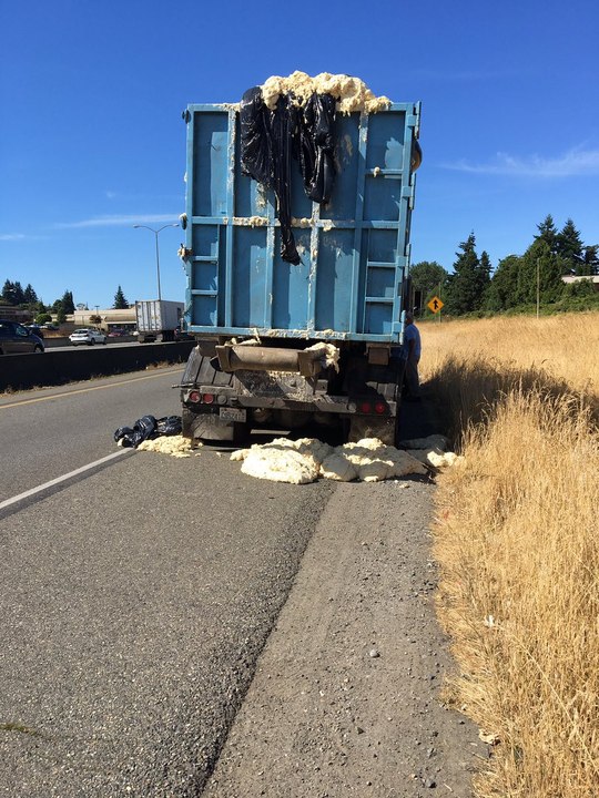 Heat Causes Dough to Expand, Overflow from Truck in Tacoma