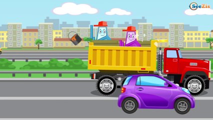 Мультфильм про Машинки - Грузовик и Строительная Техника в Городке! Видео для детей