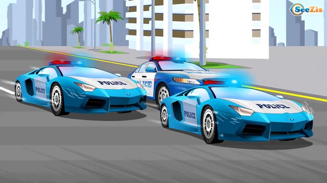 Мультфильм Полицейская Машина спасает Машинки - Герой в Городке Все Серии Подряд Видео для детей