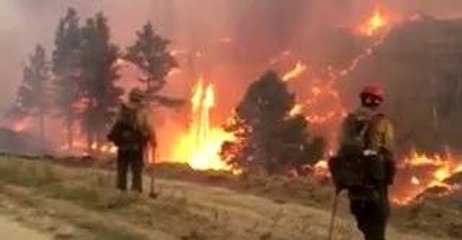 Fire Fighters Battle 250,000-Acre Lodgepole Complex Fire