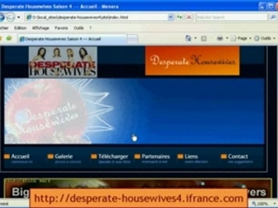Télécharger desperate housewives saison 4 gratuitement !!!