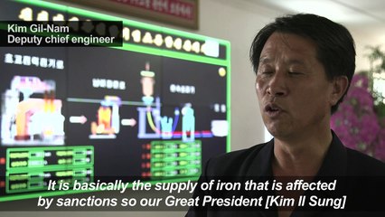 Fire, smoke and metal at North Korea steel plant