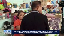 Sec. Dureza, bumisita sa evacuation center sa Iligan City; Kahalagahan ng kapayapaan, binigyang diin
