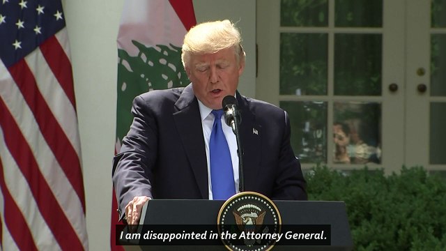 Trump 'disappointed' in Attorney General Jeff Sessions