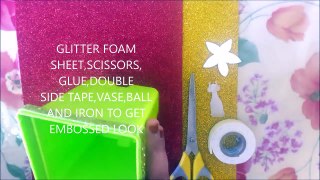 HOW TO MAKE FLOWERS AND BALL VASE DECOR