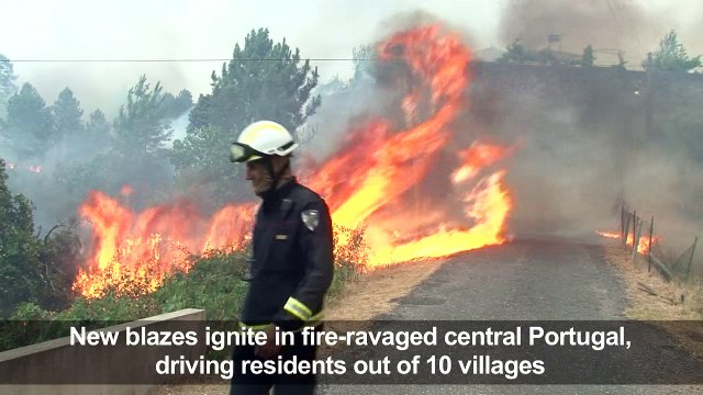 Portugal forest fires force 10 villages to evacuate