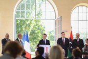 Discours d'Emmanuel Macron lors des rencontres libyennes de la Celle-Saint-Cloud