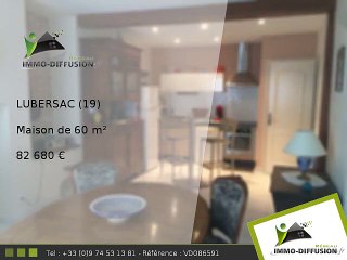 Maison A vendre Lubersac 60m2 - 82 680 Euros