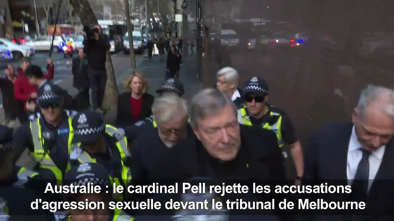 Le cardinal Pell au tribunal pour des accusations d'abus sexuels