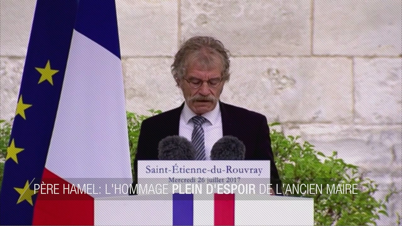 Jacques Hamel: le discours plein d'espérance de l'ancien maire Hubert Wulfranc