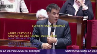 O.Faure défend l'amendement du groupe Nouvelle Gauche contre l'influence des lobbies