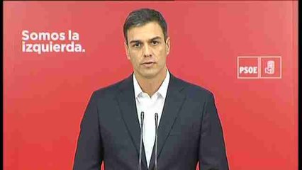 Sánchez pide a Rajoy que dimita por "dignidad" y por el interés de España