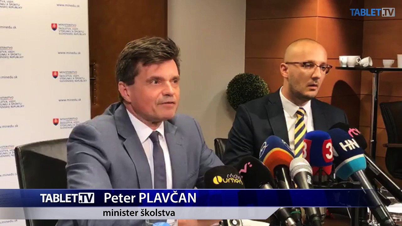 ZÁZNAM: TK Ministerstva školstva, vedy, výskumu a športu SR