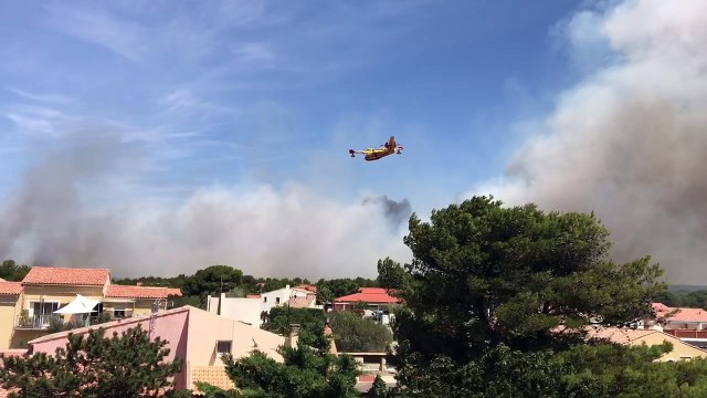 Feu à Carro : les Canadair multiplient les passages pour éteindre l'incendie