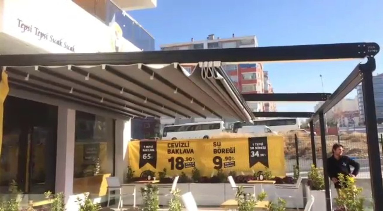 Çift Taraflı Tente Katlanır Tente 0532 623 6837 Veranda Tente Çadır Tente Balkon Tente Teras Tente Bahçe Tente