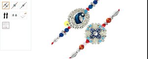 Multicolor Brass Pack Of 2 Rakhi For Men/Boy