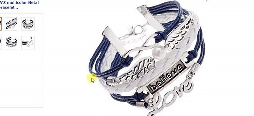 Multicolor Metal Charm bracelet for Unisex